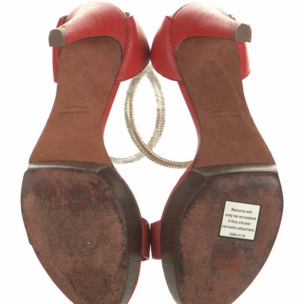 Lanvin Red Women's Heels - Picture 6 of 9